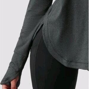 Athleta Charcoal Gray Uptempo Long Sleeve